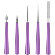 Mutmorningal 5pcs Diamond File Needle File Beads Reamer Set Wood Beads File Jade Beads Reamer